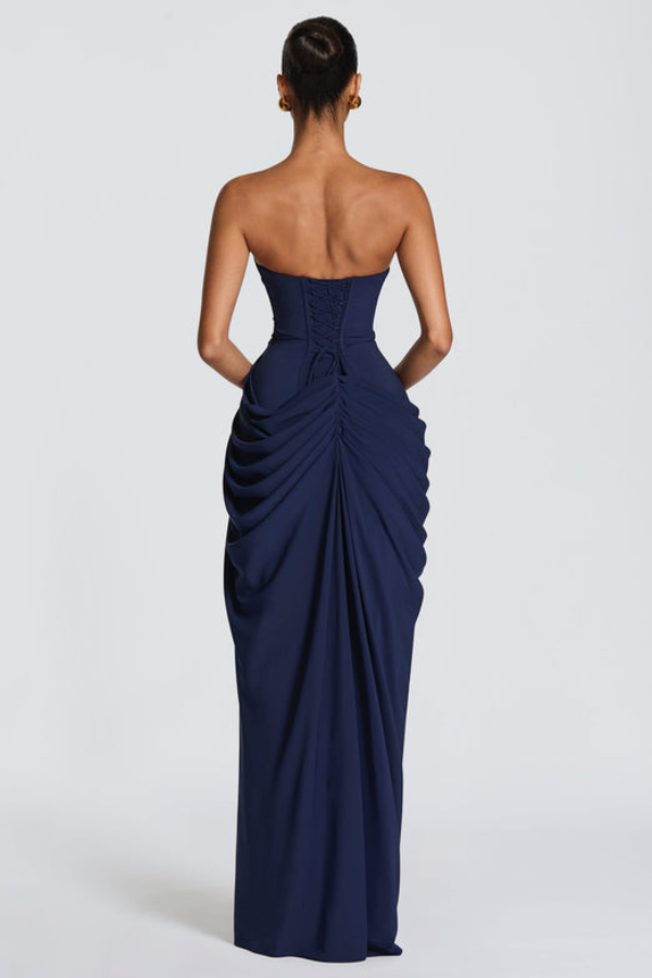 Women's Wedding Guest Dress with Floor-Length Maxi Silhouette
