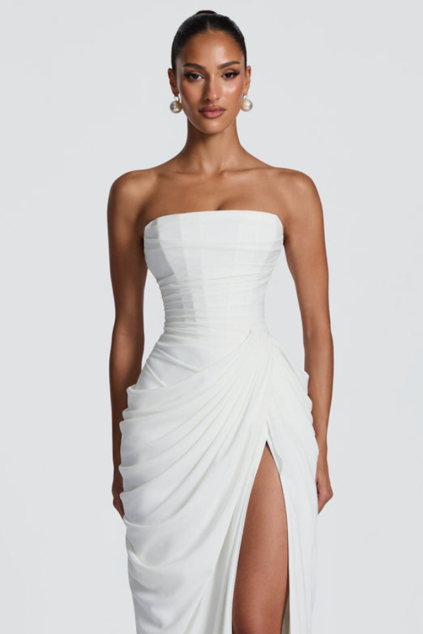 Women's Wedding Guest Dress with Floor-Length Maxi Silhouette