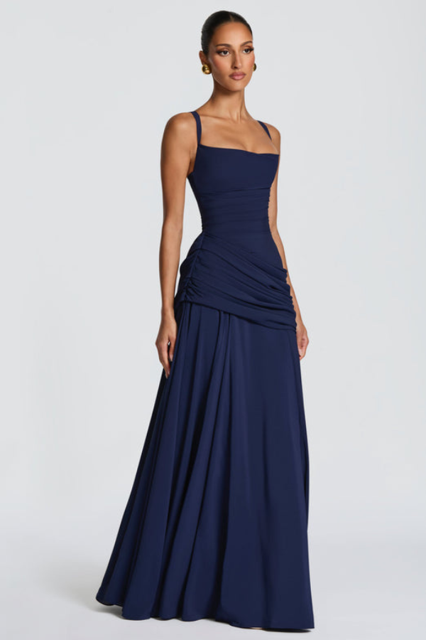 Women's New Year's Eve Gown with Flowing Maxi Party Fit