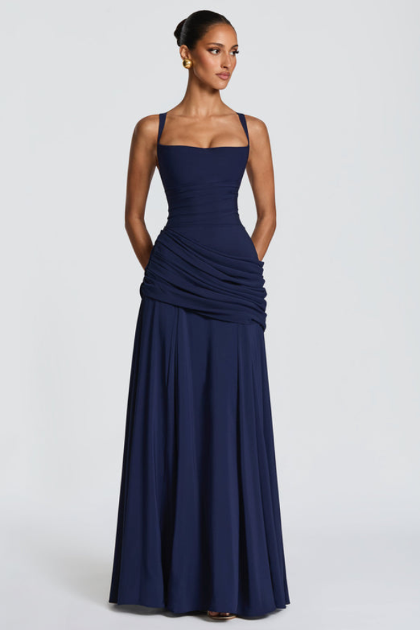 Women's New Year's Eve Gown with Flowing Maxi Party Fit
