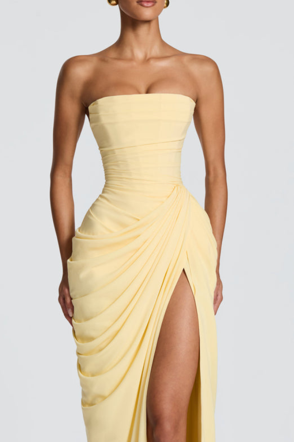 Women's Wedding Guest Dress with Floor-Length Maxi Silhouette