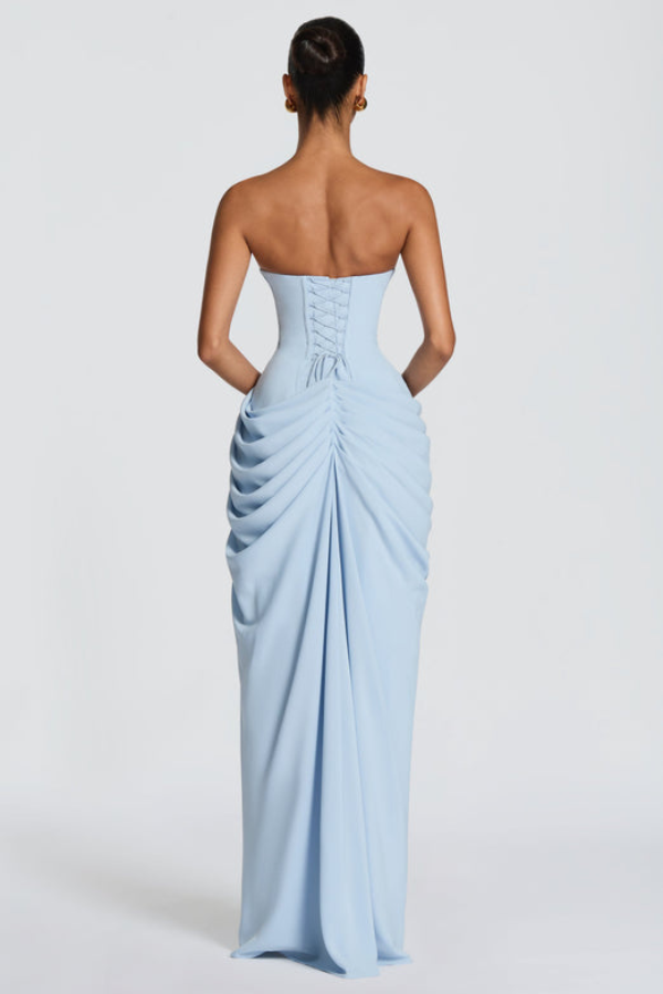 Women's Wedding Guest Dress with Floor-Length Maxi Silhouette