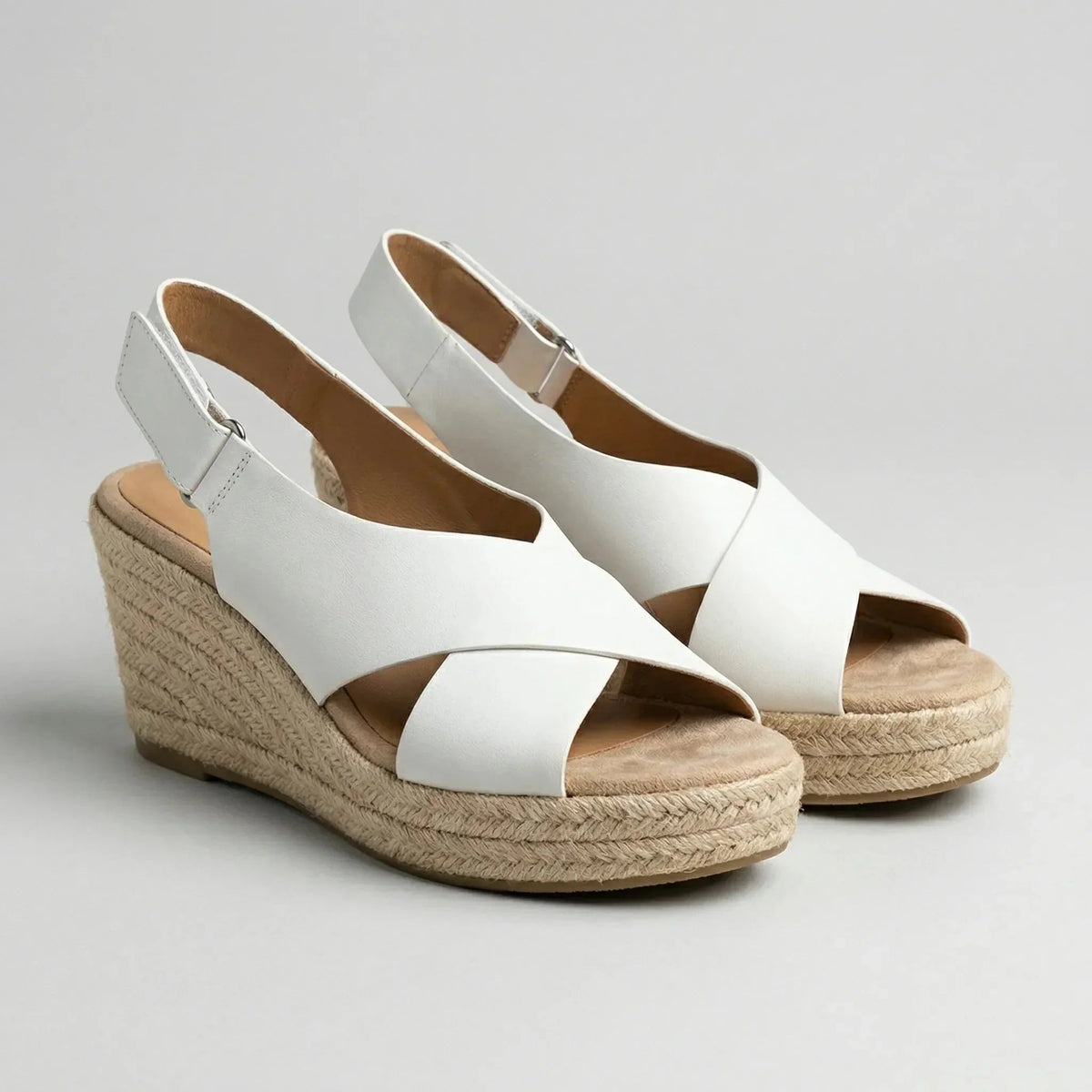 Women's Espadrille Wedge Sandals Open Toe Platform Slip On Summer Jute Comfort Casual Wedges Slides - image 5