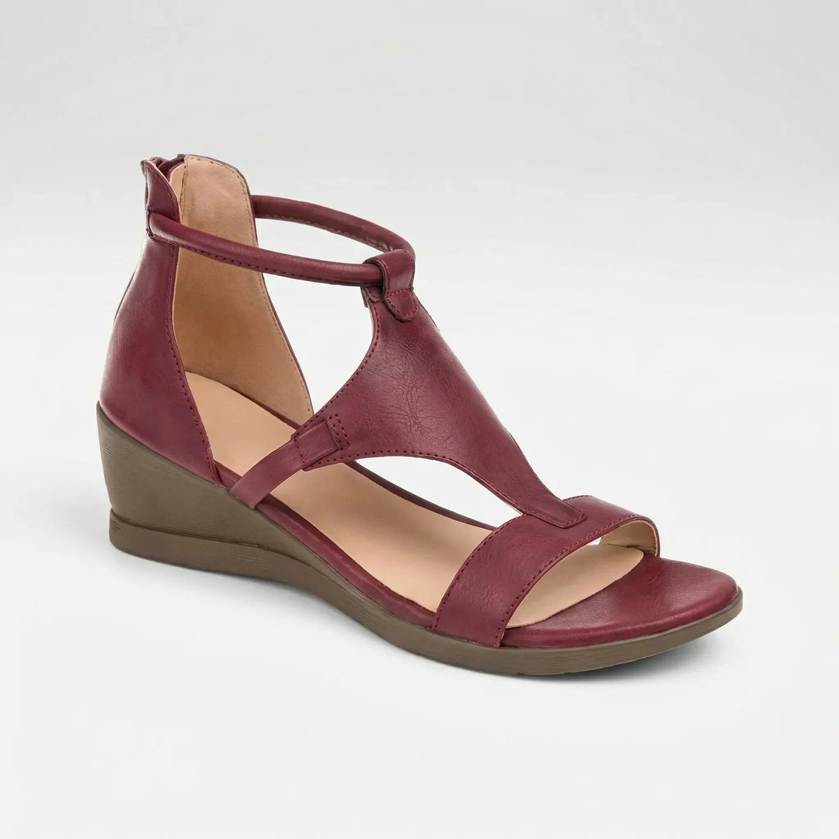 Women's Gladiator Sandals Wedge High Heeled Open Toe Ankle Strap Summer Lace Up Strappy Dressy - image 6