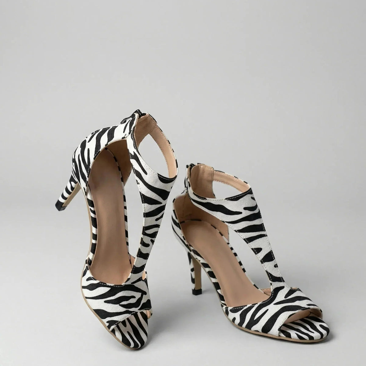 Women's High Heels Cut Out Sandals Open Toe Stiletto Ankle Strap Dressy Party Heeled Night Out - image 7