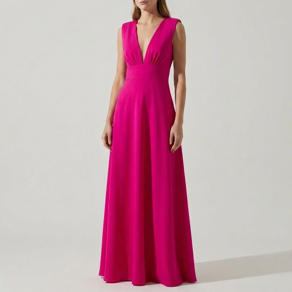 Women's Maxi Dress Formal Evening Gown A Line Halter Wedding Guest Long Flowy Summer Elegant