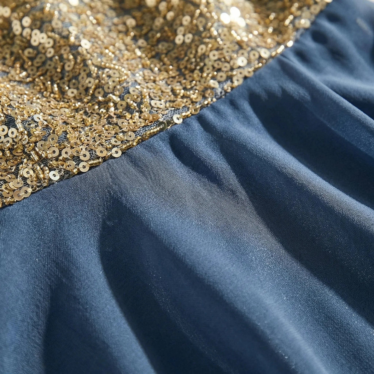Women's Midi Dress Beaded Bodice A Line Sparkly Evening Formal Wedding Guest Semi Formal Elegant Gown - image 3
