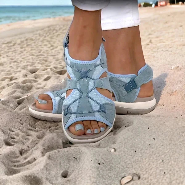 Women’s Walking Sandals with Adjustable Strap and Contoured Footbed
