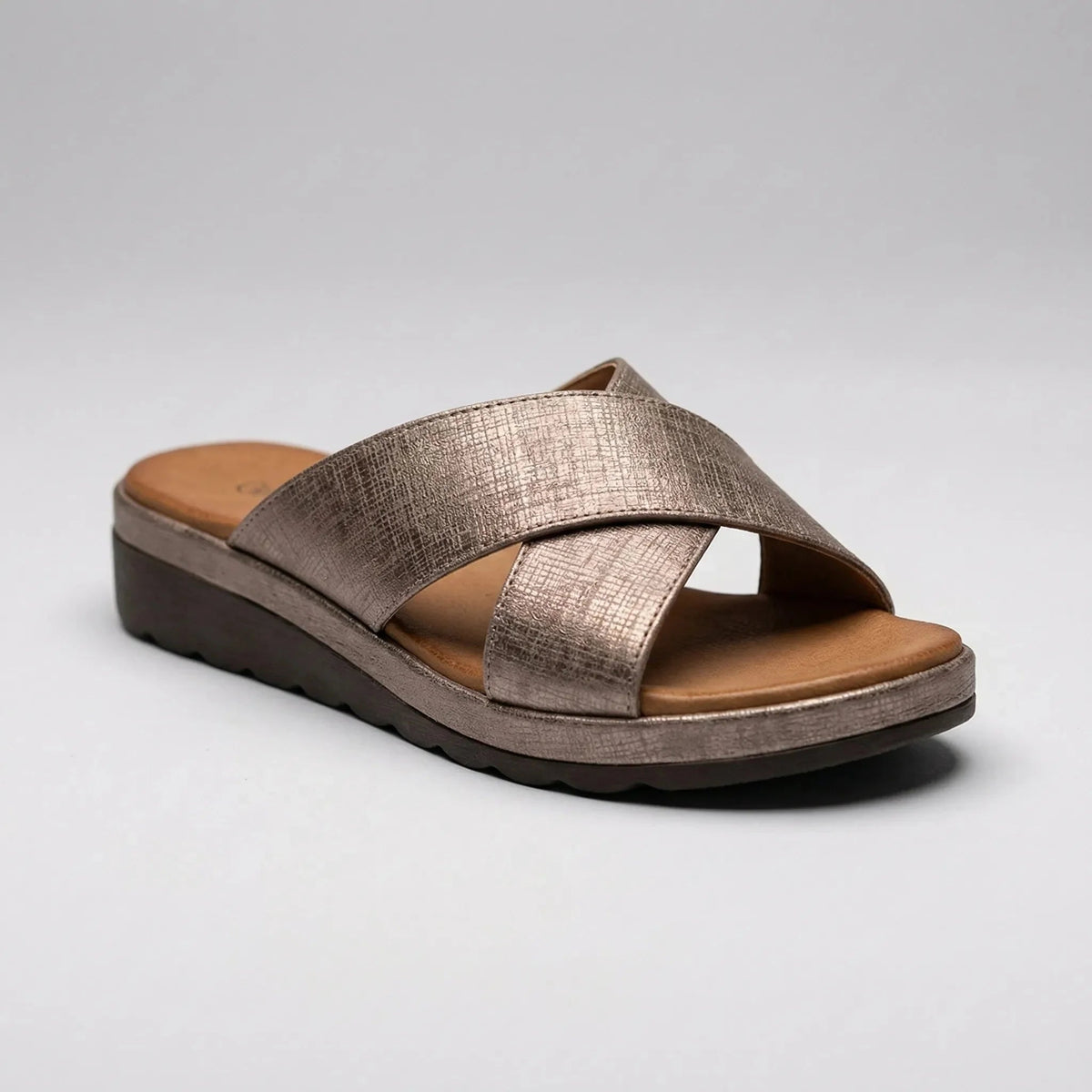 Women's Platform Sandals Cross Strap Slides Open Toe Slip On Chunky Summer Comfort Casual Beach - image 4