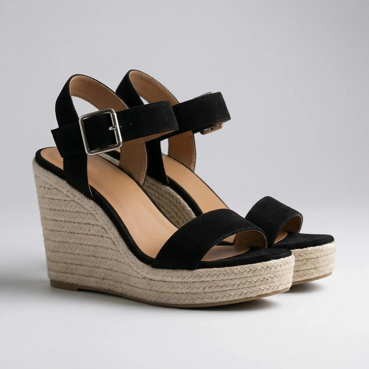 Women’s Platform Wedge Sandals with Ankle Strap and Open Toe