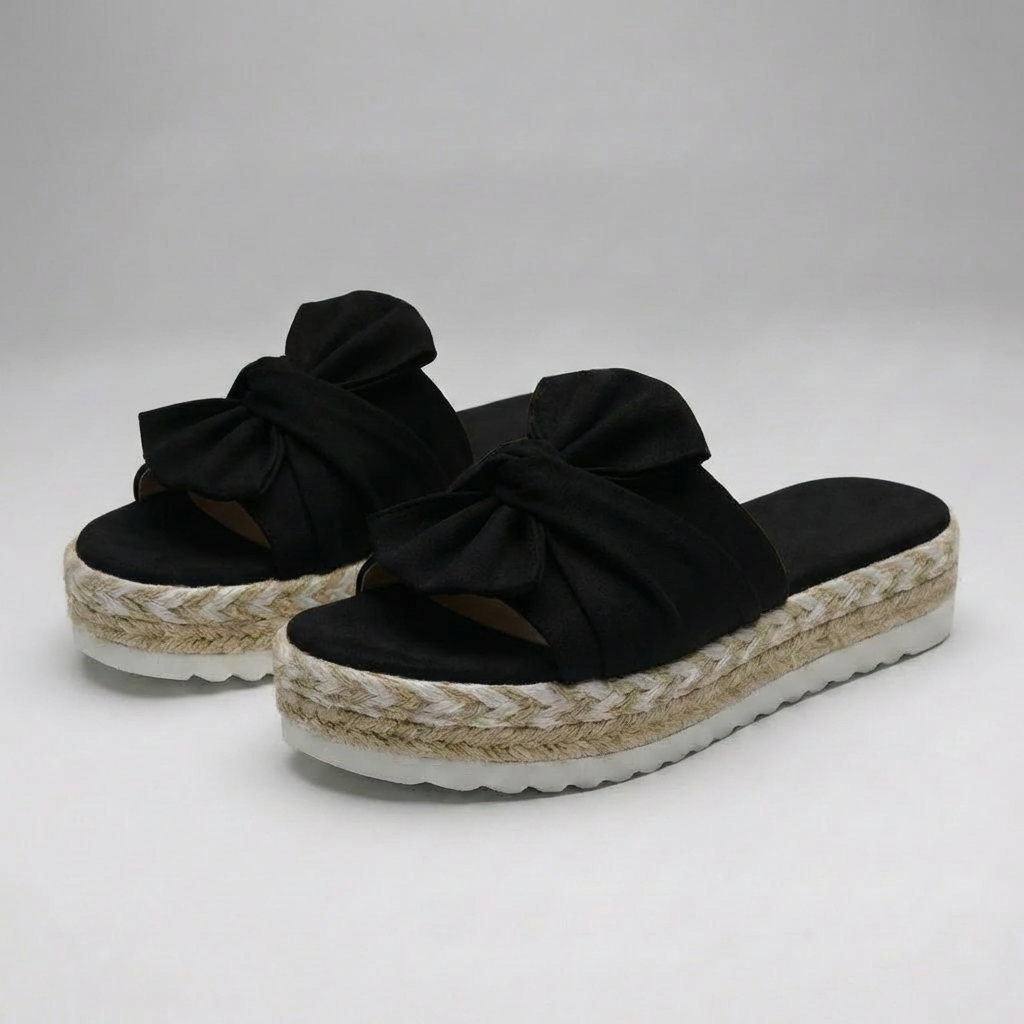 Women’s Chunky Platform Espadrille Sandals with Wedge and Open Toe