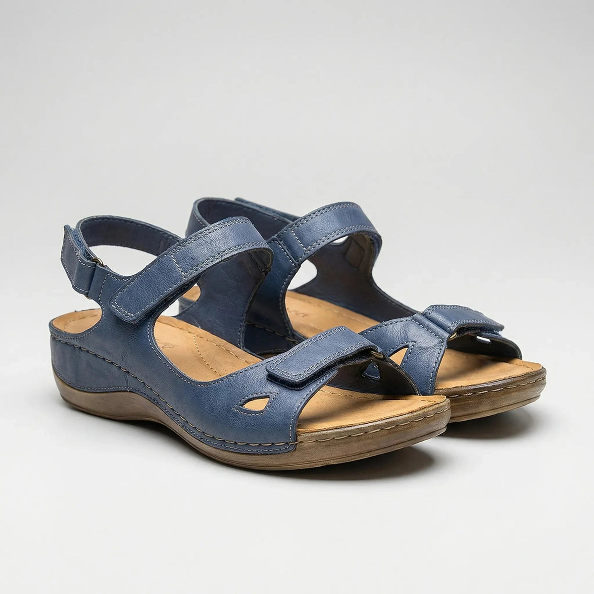 Women's Platform Sandals Open Toe Low Ankle Strap Summer Beach Casual Comfort Chunky Slides - image 1