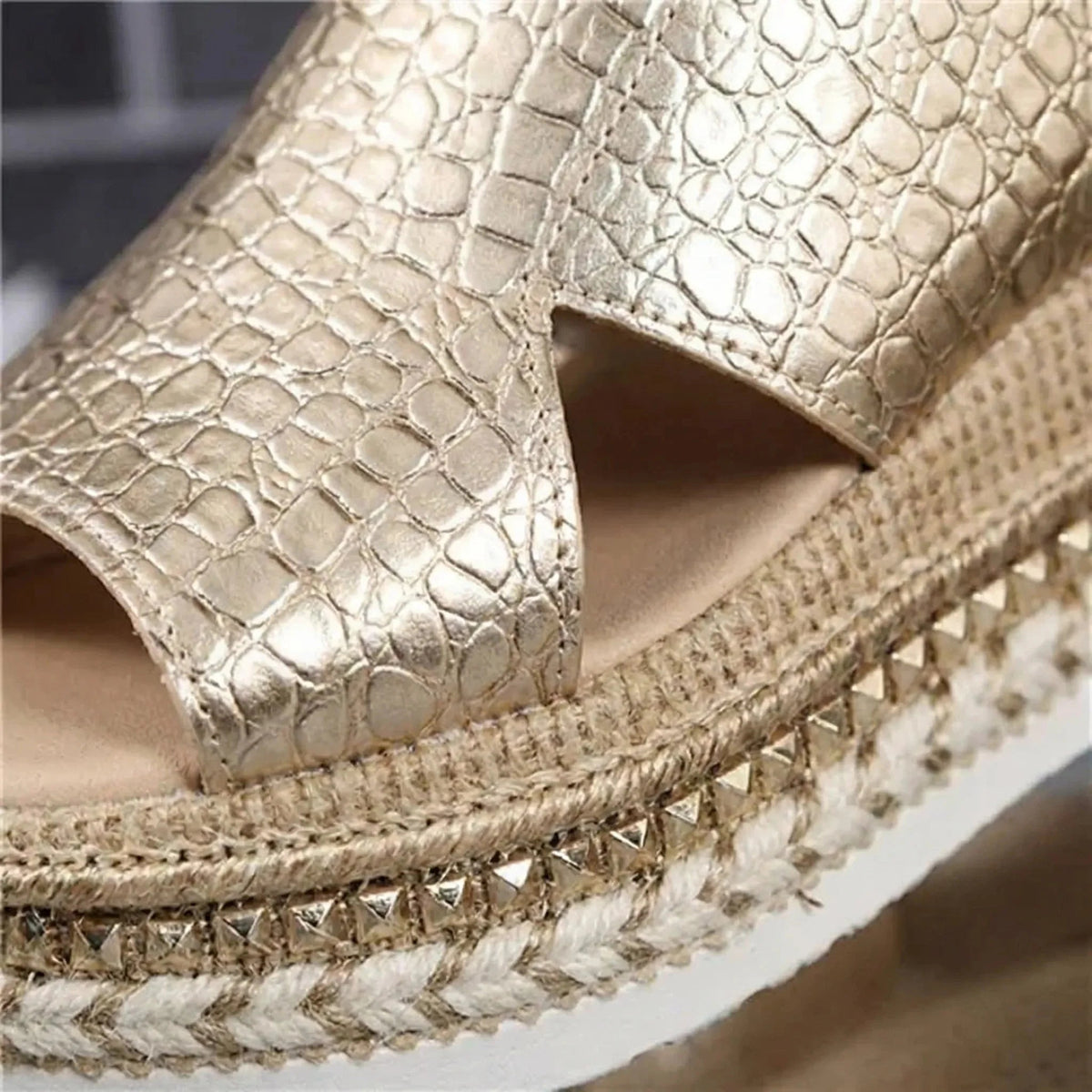 Women's Platform Sandals Open Toe Wedge Chunky Slip On Summer Espadrille Comfort Casual Beach - image 3