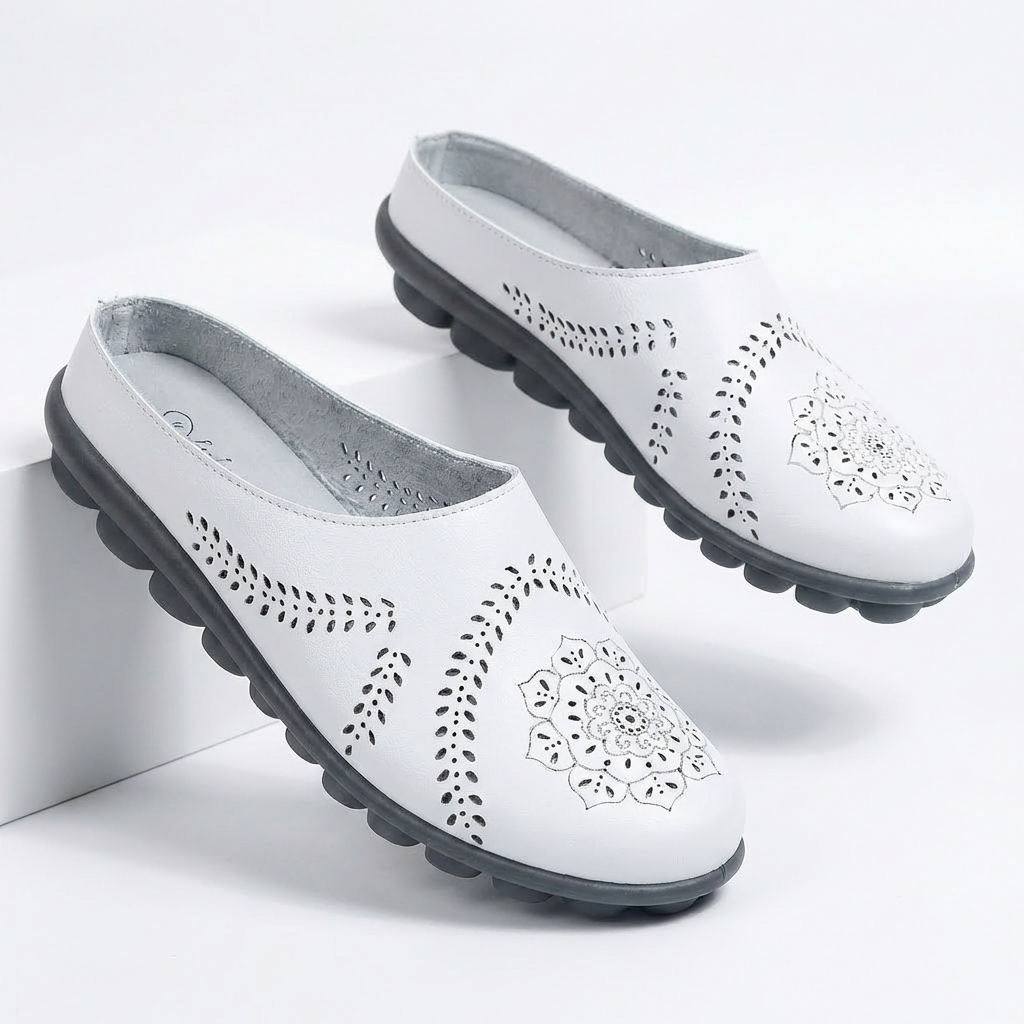 Women's Slip On Shoes Clogs Mules Flats Closed Toe Woven Comfort Casual Loafers Everyday Walking - image 4