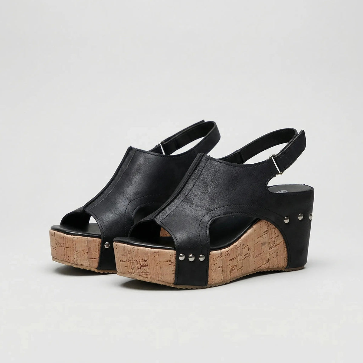 Women's Wedge Sandals Cork Sole Mules Open Toe Slip On Platform Summer Comfort Casual Espadrille - image 1