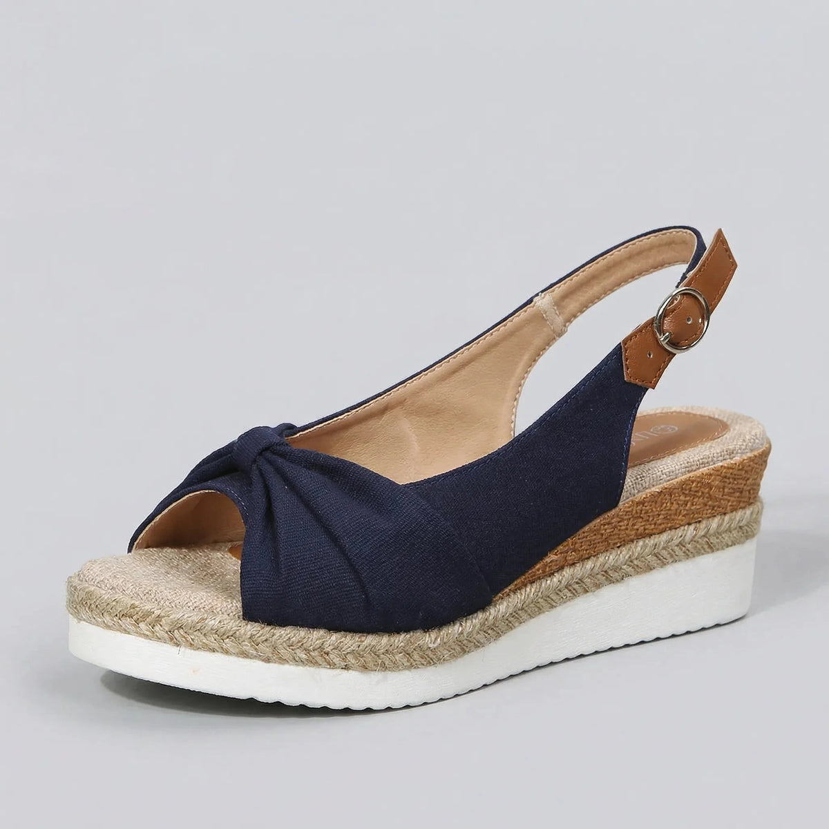 Women’s Platform Wedge Sandals with Crossover Strap and Open Toe