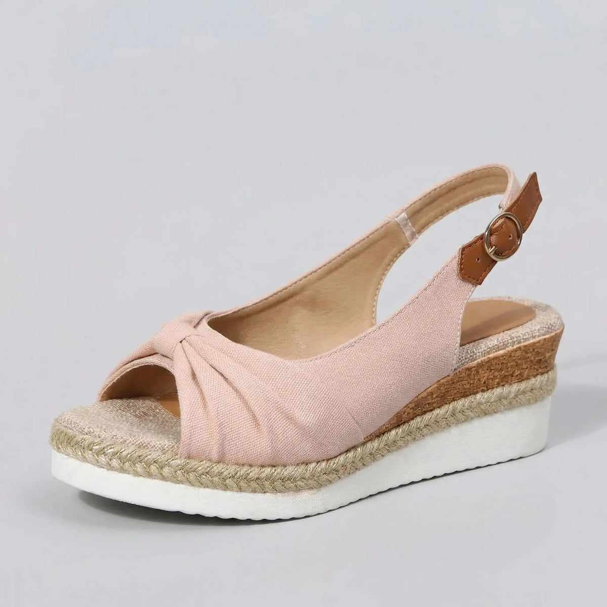Women's Wedge Sandals Crossover Strap Platform Open Toe High Summer Comfort Casual Beach Chunky - image 6