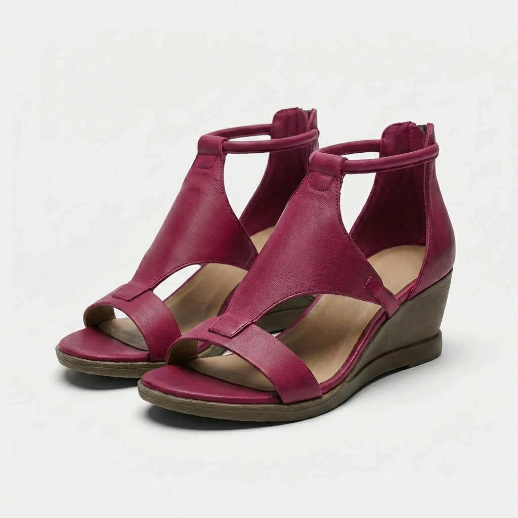 Women's Wedge Sandals Orthopedic Support Open Toe Ankle Strap Comfort Arch Summer Walking Casual - image 5