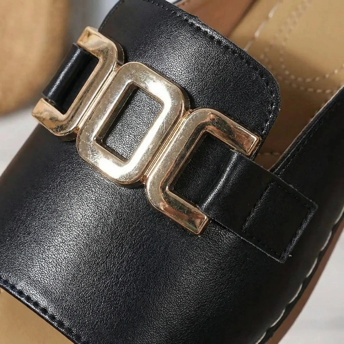 Women's Wedge Sandals Slides Mules Open Toe Slip On Summer Platform Comfort Casual Beach - image 3